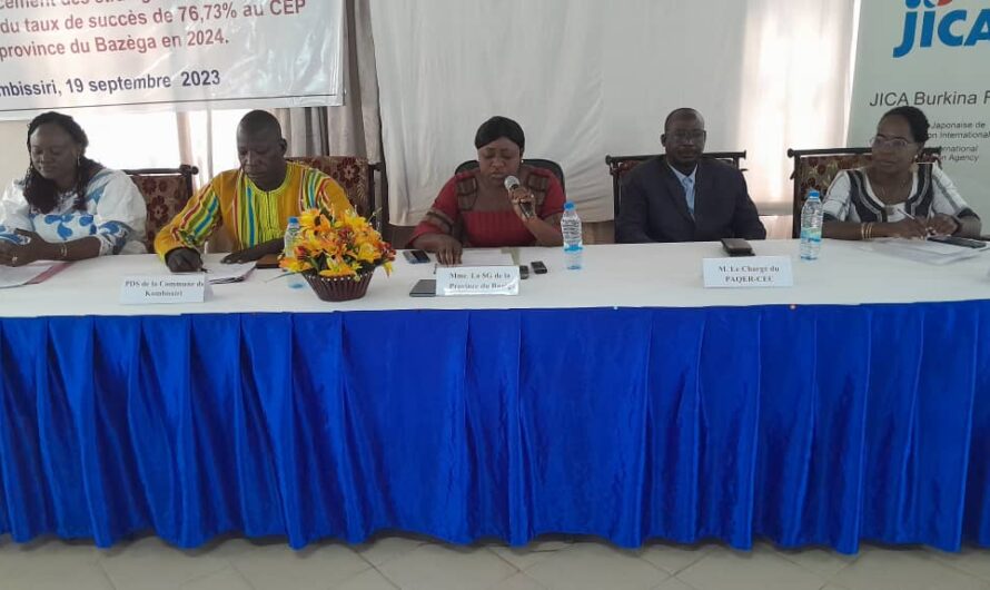 Éducation : Les parties prenantes s&rsquo;engagent pour une éducation de qualité avec le Projet PAQER-CEC dans le Bazèga